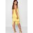 Boohoo Womens Boutique Crochet Lace Strappy Midi Dress - Yellow - 2