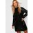 Boohoo Black Gemma Collins High Neck Sequin Shift Dress