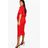 Boohoo Womens Maternity Layered Wrap Midi Dress - 4