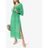 Rixo Green Marie Printed Midi Dress