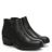 Fly London Cled Black Leather Ankle Boots
