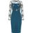 Phase Eight Blue Felice Embroidered Dress