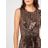 Dorothy Perkins Brown Bronze Square Glitter Twist Detail Bodycon Dress