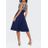 Dorothy Perkins Blue Chi Chi London Navy Cap Sleeve Tea Dress