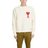 AMI White Crewneck Sweat With Big Ami Coeur Patch for men