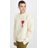 AMI White Crewneck Sweat With Big Ami Coeur Patch for men