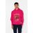 Vetements Pink Printed Oversized Cotton Hoodie