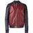 DSquared² Contrasted Leather Bomber Jacket in het Red voor heren