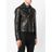 Veste de moto en cuir de veau Versace pour homme en coloris Black