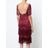 Marchesa notte Embroidered And Fringed Dress