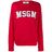 MSGM Sweater Met Logo in het Red