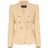 Blazer de lana con doble botonadura Balmain de color Natural