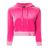 Juicy Couture Pink Velour Shrunken Hooded Pullover
