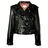 Gucci Black Cropped Embellished Jacket