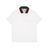 Polo en coton avec col ruban Web Gucci pour homme en coloris White