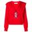 MSGM Sweater Met Geborduurde Anker in het Red