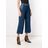 MSGM Cropped Jeans Met Wijde Pijpen in het Blue