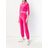 Juicy Couture Pink Velour Shrunken Hooded Pullover