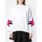 MSGM Trui Met Oversized Ster Patch in het White