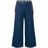MSGM Cropped Jeans Met Wijde Pijpen in het Blue