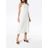 Cult Gaia White One Shoulder Linen Midi Dress
