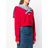 MSGM Cropped Sweater Met Vissers Detail in het Red