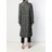 Karl Lagerfeld Black Tailored Check Coat