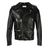 Veste de moto zippée Saint Laurent pour homme en coloris Black