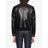 Gucci Black Leather Jacket With Web for men
