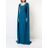 Marchesa notte Blue Cape-effect Embroidered Gown