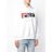 DIESEL 'is Dead' Print Hoodie in het White