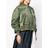 Sacai Green Khaki Pleated Bomber Jacket