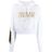 Versace Jeans Cropped Hoodie in het White