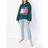 Tommy Hilfiger Op De Achterkant Print Cropped Hoodie in het Green