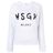 MSGM Oversized Truimet Geprint Logo in het Gray