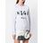 MSGM Oversized Truimet Geprint Logo in het Gray