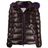 Moncler Purple Fur Lined Puffer Jacket