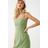 Vestito corto misto lino di Forever 21 in Green