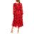 Talulah Red Sequined Midi Dress