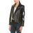 Zadig & Voltaire Black Kawai Paint Butterfly Leather Jacket