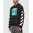 Off-White c/o Virgil Abloh Black And Multicolor Waterfall Hoodie for men