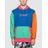 RIPNDIP Blue Color Block Multi Panel Hoodie for men
