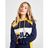 Fila Blue Stripe Panel Overhead Hoodie