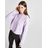 3-Stripes Crop Overhead Felpa Donna di Adidas Originals in Purple