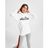 Ellesse White Core Boyfriend Logo Hoodie