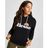 Ellesse Black Core Boyfriend Logo Hoodie
