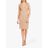 Adrianna Papell Natural Beaded Sheath Dress