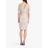 Adrianna Papell Natural Embellished Overlay Dress