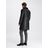 John Varvatos Black Shearling Coat for men