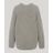Acne Gray Deborah Wool Long Sleeve Ribbed Jumper